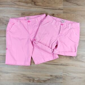 🧚♂️Cherokee Neon Pink Adjustable Bermuda Shorts